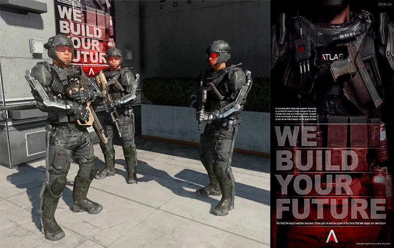 Propaganda para o recrutamento de novos mercenários.
